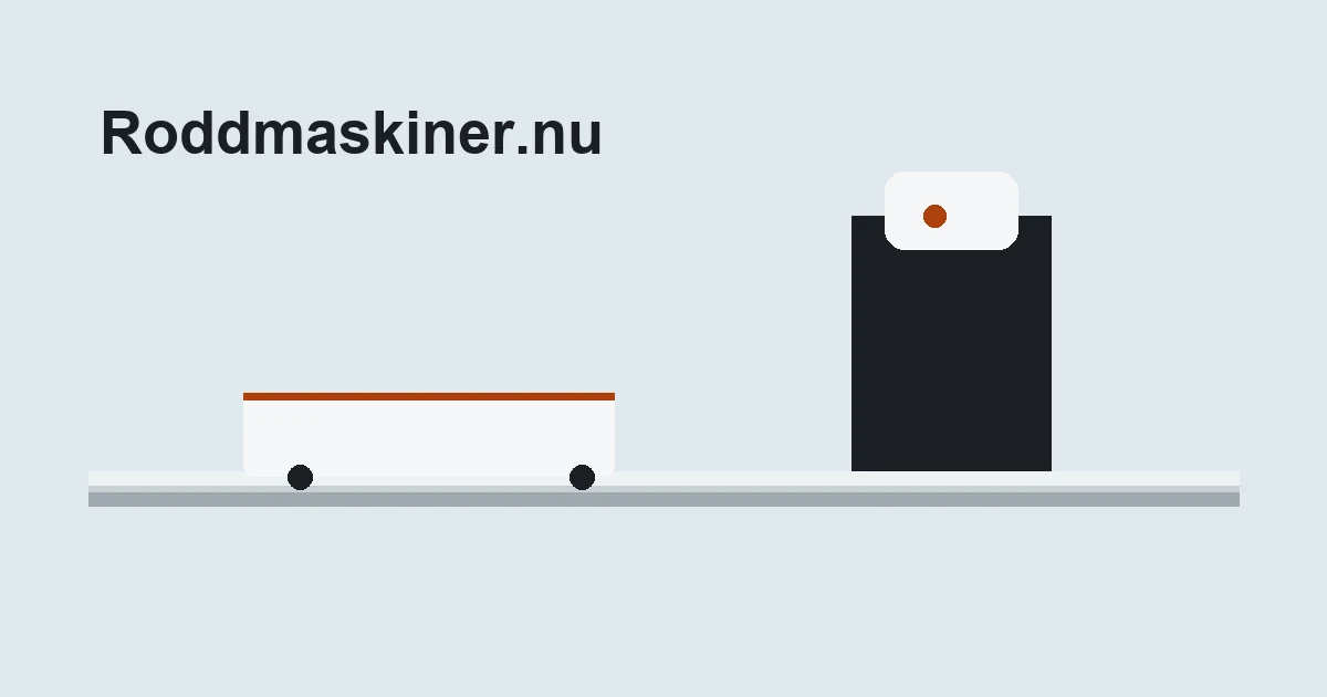 Roddmaskin med lång skena och monitor
