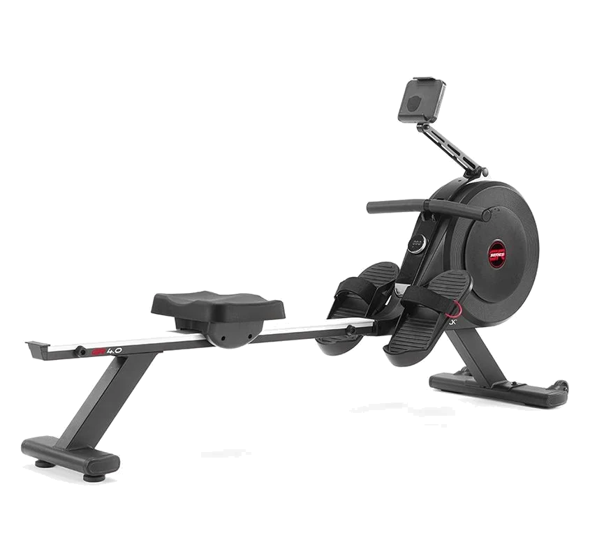 Gymstick GR4.0 Rower, svart roddmaskin med luft och magnet